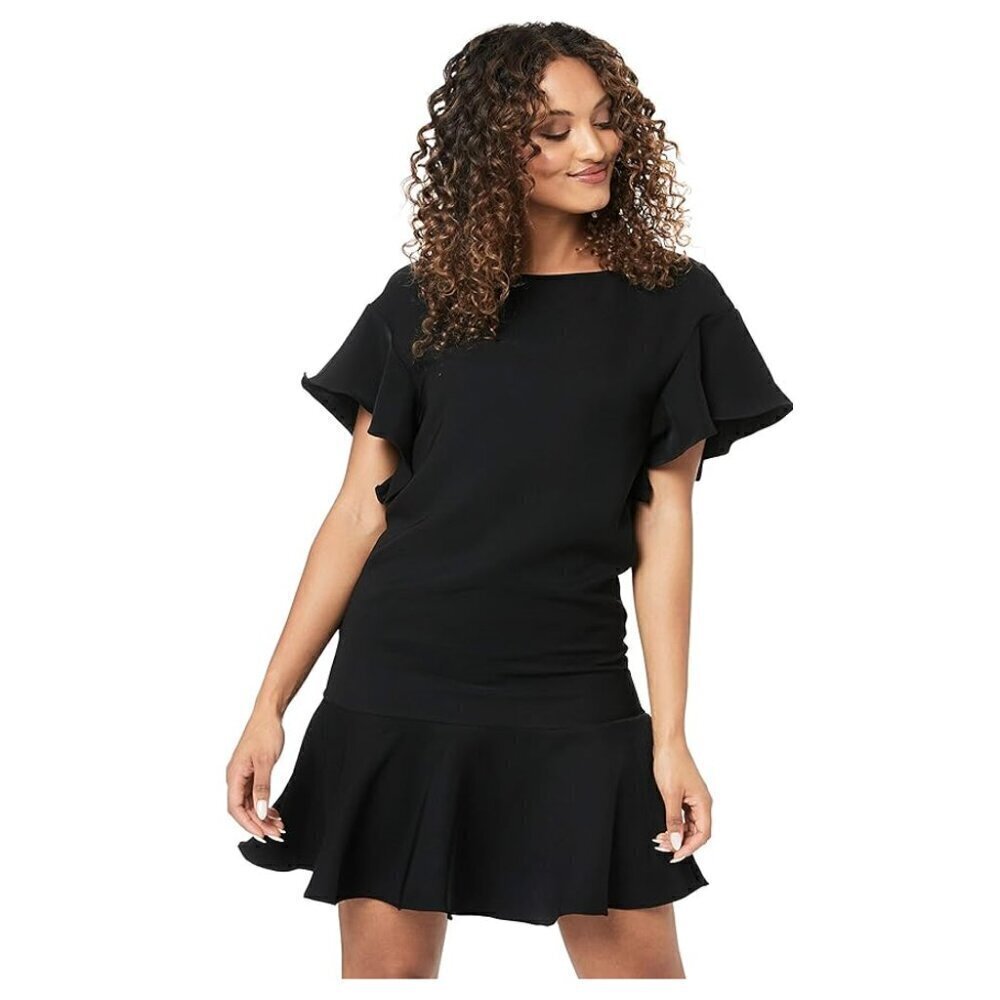 Cooper St Sienna Ruffle Short Sleeve Flounce Shift Dress